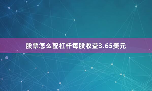 股票怎么配杠杆每股收益3.65美元